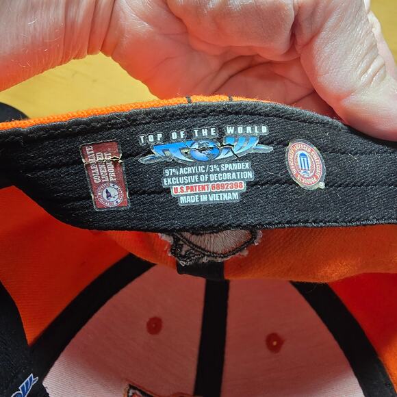 OSU Oklahoma State University Baseball Cap Orange One Size Officially Licensed - Picture 7 of 7